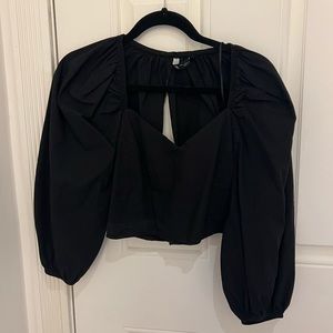 Poplin Cropped Zara Top